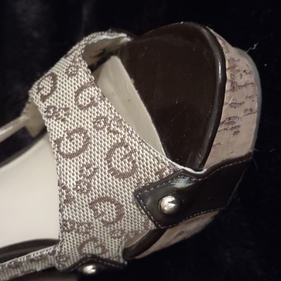Women's platform stiletto sandals. Size 6. - Picture 3 of 9